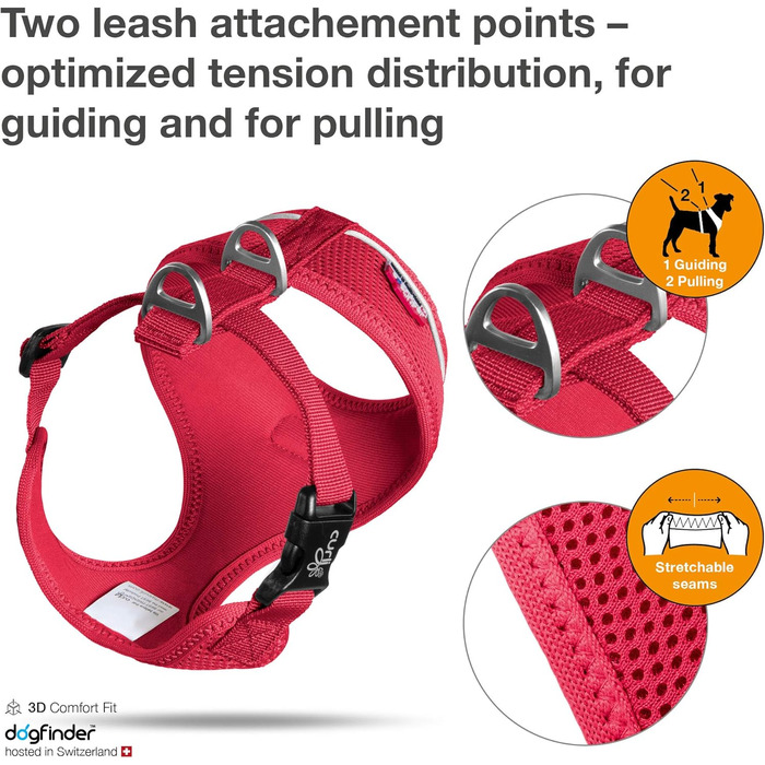 Шлейка для собак Air-Mesh Red XS, червона