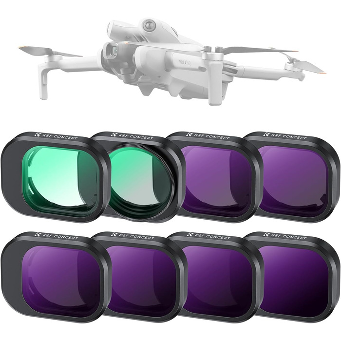 Набір фільтрів K&F Concept Mini 4 Pro: ND, CPL, UV, 8 шт. для DJI Mini 4 Pro