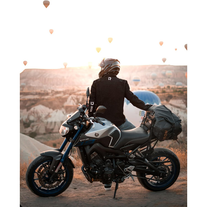 IRON JIA's Motorcycle Bag Luggage Roll Waterproof Motorcycle Rear Bag Saddle Bag Travel Bag with Roll-Sealed Shoulder Straps Suitable for Motorcycle Cycling Camping Watersports - 30L Carbon Fiber 30L