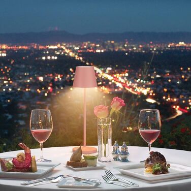 LED настільна лампа K-Bright з димуванням, акумуляторна, для дому та вулиці | Тепле світло | USB-зарядка | 1 шт. (Помаранчевий)