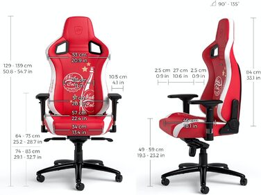 Ігрове крісло noblechairs Epic Nuka Cola, ергономічне, з підголівником і поперековою підтримкою, для офісу та геймінгу, до 120 кг, до 185 см