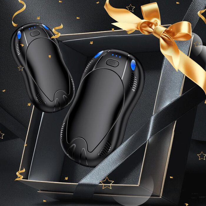 Електричний грілка для рук з акумулятором 10000mAh, 2 шт. в комплекті, 3 режими нагріву, USB, для кемпінгу та активного відпочинку