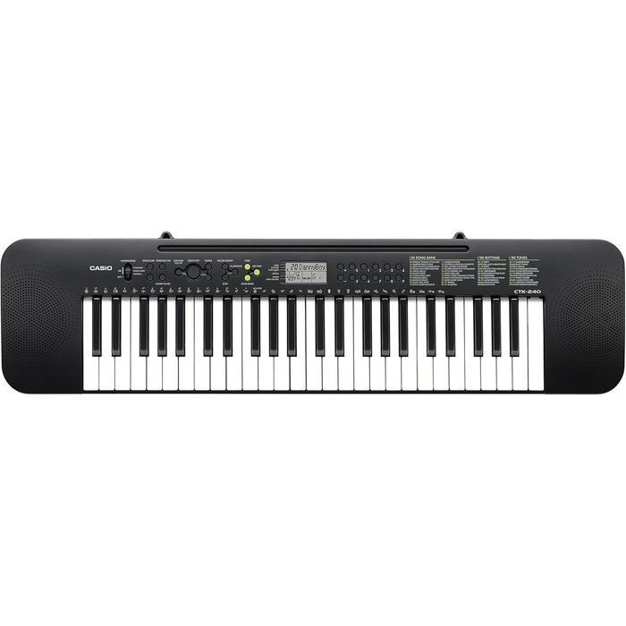 Клавішний синтезатор Casio CTK-240, 49 клавіш, чорний