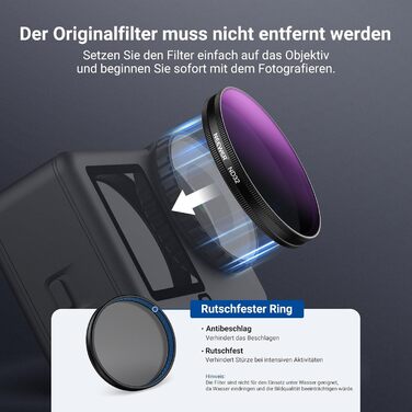 Набір фільтрів NEEWER CPL + ND для DJI Osmo Action 6 (FL-B2) - 6 шт.