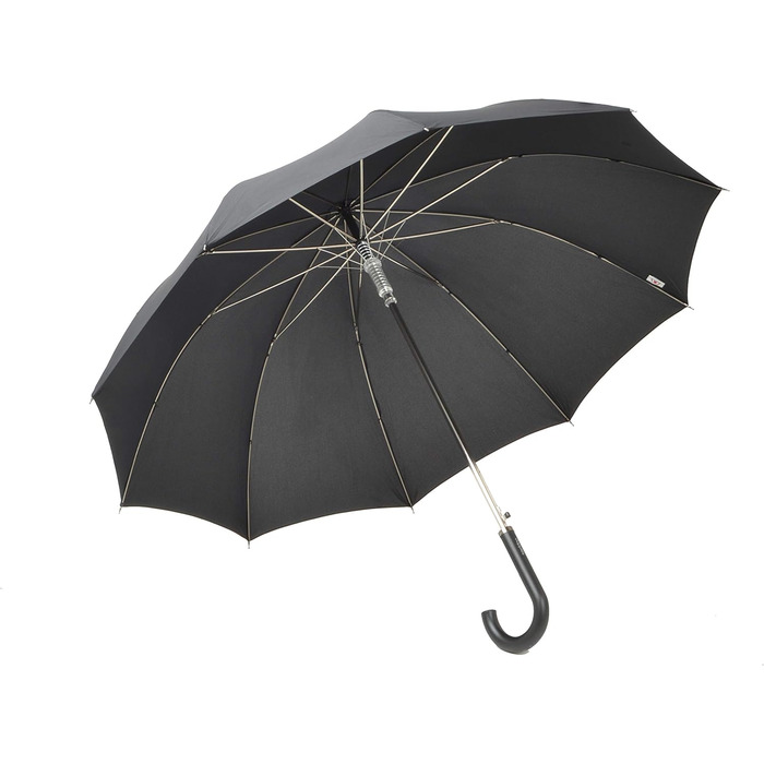 Doppler Parasol Carbon Steel Long Automatic Black – Large Canopy – Robust Frame