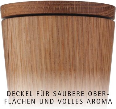 Набір для солі та перцю WMF Ceramill Nature (2 шт.), дерев'яна, без наповнювача, для солі, перцю, чилі, керамічний жорно, млин для спецій