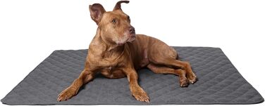 Ручна подушка для собак, килимок для собак, ковдра для собак середніх та маленьких порід, прання до 90ºC, захист дивану, для тварин, собак та котів (L 120x97x3 см, Антрацит/Сірий) (XXL 150x120x3 см, Антрацит/Сірий)