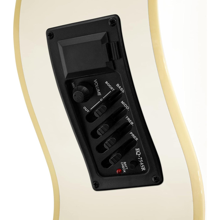 Електроакустична гітара TIGER ACG4-WH 4/4 для початківців з вбудованим 3-смуговим еквалайзером. Комплект: гіга-сумка, ремінь, запасні струни. Білий колір