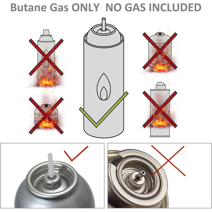 Газовий пальник Flambierbrenner з подвійним полум'ям для приготування десертів, гриля та карамелізації. Ідеально для дому, кухні та барбекю