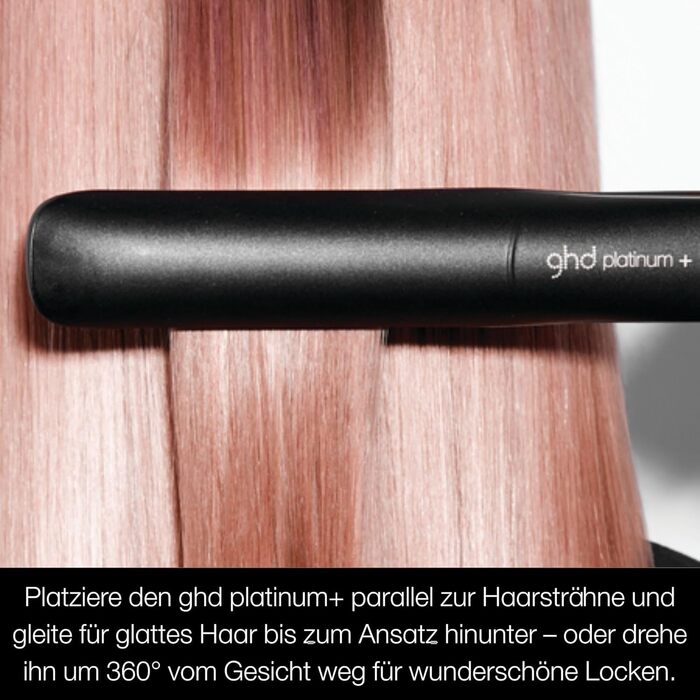 Випрямляч для волосся ghd Platinum+ чорного кольору - професійний стайлер для всіх типів волосся, захист кольору, більше блиску, нова упаковка