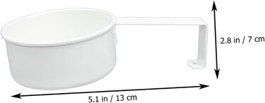 Amosfun 3-Piece Measuring Spoon Set Stainless Steel Kitchen Machine Cooking Utensils Coffee Measuring Ring Sifter Measuring Cup Coffee Teaspoon Spoon For Coffee Powder Stainless Steel White 4 Pieces * 3