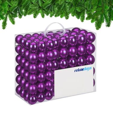 Relaxdays Set of 100 Christmas Baubles