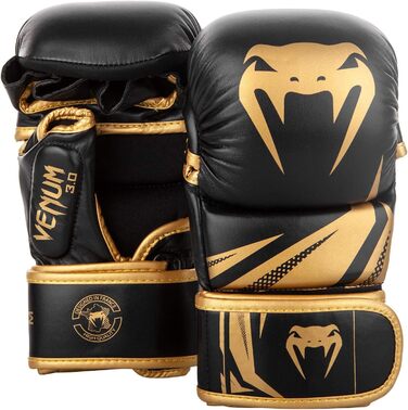Рукавички для спарингу MMA Challenger 3.0 чорного та золотого кольорів, розмір M