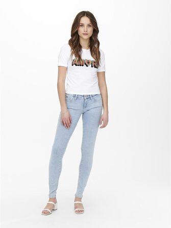 Джинси скінні жіночі ONLY CORAL, низька посадка, блакитний денім, розмір 32