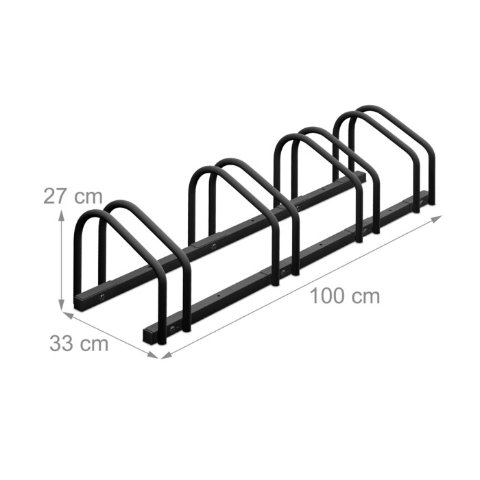Relaxdays Bicycle Stand for 4 Bikes
