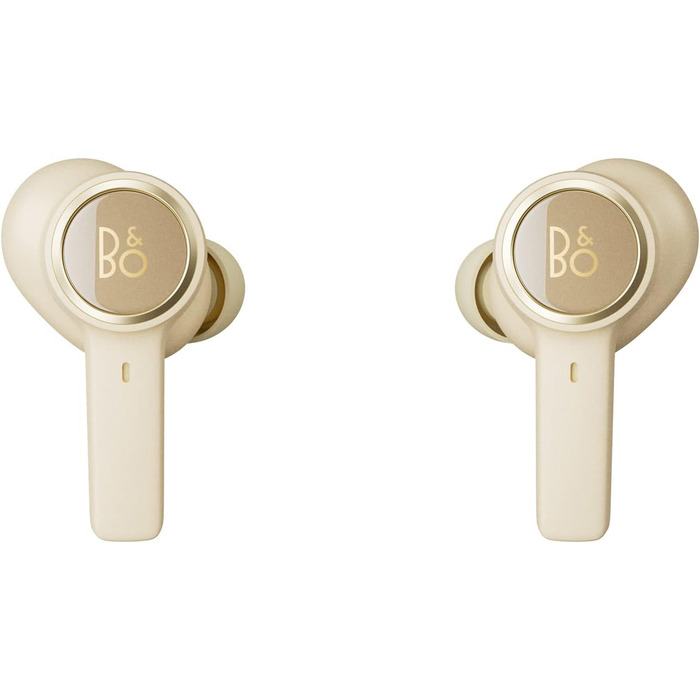 Bang & Olufsen Beoplay EX: Бездротові Bluetooth навушники з шумозаглушенням, чорного кольору (золотисті акценти), до 28 годин роботи, водонепроникні для спорту та повсякденного використання з зарядним кейсом