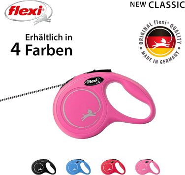 Рулетка для собак Flexi Classic S, 5 м, чорна, до 12 кг (XS: 5 м, до 8 кг)