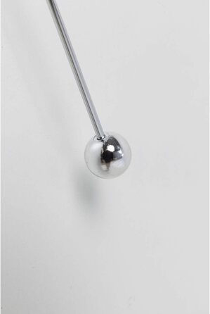 Kare Design Wall Clock Like Umbrella, 100cm Diameter, Clock, Modern, Minimalist, Aluminum Frame, Round, Battery not included (Silver)