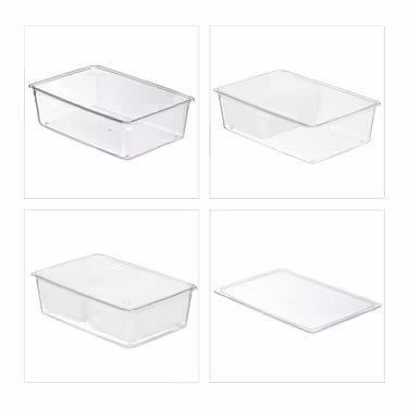 Relaxdays Refrigerator Organizer 2-Piece Set
