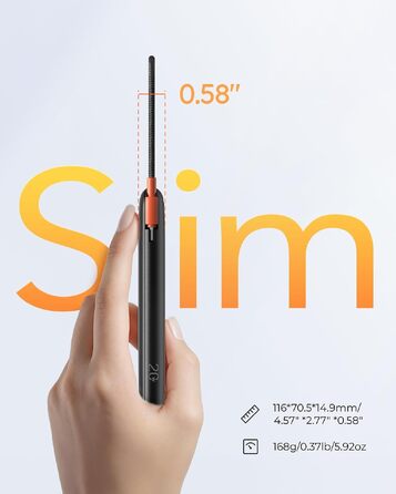 Повербанк VIYISI 10000mAh ультратонкий із вбудованим кабелем USB-C, чорний