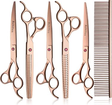 Ножиці для грумінгу собак Achilles Professionelle 8 дюймів - Японська сталь, золотий колір
