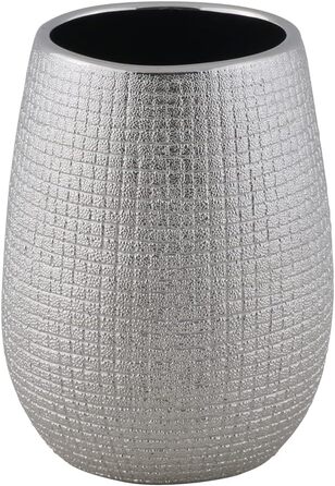 Набір для ванної кімнати Axentia Glitzer Hollywood - 4 предметів, сріблястий, 13 x 32 x 20 см