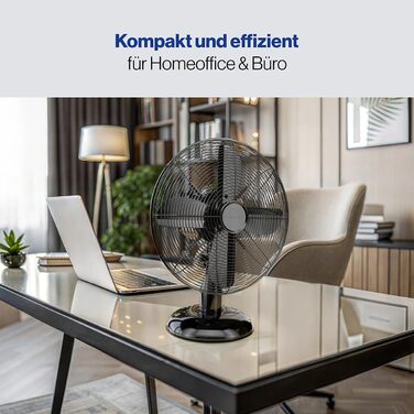 Вентилятор ProfiCare® з поворотом, 35W, Ø 30 см, 3 швидкості, тихий, чорний | PC VL 3063 M