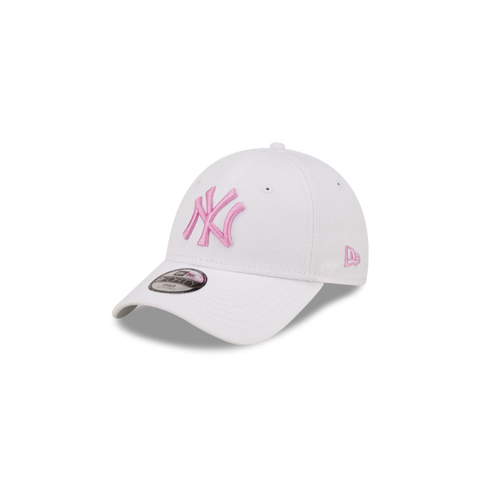 Дитяча кепка New Era New York Yankees MLB League Essential Pink 9Forty (6-12 років, білий/рожевий)