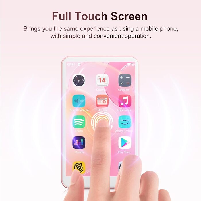MP3 плеєр Oilsky 80GB з Bluetooth та WiFi, Android 9.0, 4