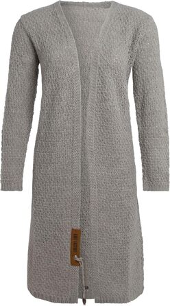 В'язана жилетка KNIT FACTORY Luna Lange - жіноча жилетка з вовни, грубий в'язання, преміум якість (40-42, Iced Clay)