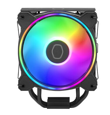 Cooler Master Hyper 212 Halo: Кулер для CPU з RGB підсвічуванням, чорний, LGA1700 & AM5, 4 теплові трубки