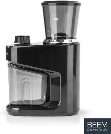 Електрична кавомолка BEEM GRIND-INTENSE 160 г, 15 режимів, конічний сталевий млин, 150 Вт, чорна