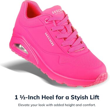 Жіночі кросівки Skechers UNO Night Shades, рожевий колір, матеріал Durabuck