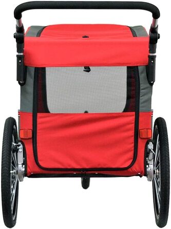 PAPILIOSHOP: Причіп для собак та котів, візок для тварин – 3 розміри, стабільний, комфортний, практичний (червоний)