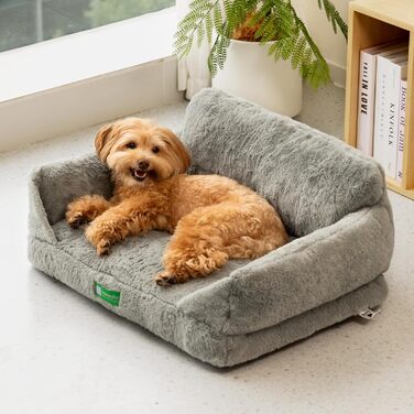 MEWOOFUN Cat Cave Cat Bed for Indoor Cats, Cute Kitten Bed Pet Sofa with Removable, Washable Cover and Anti-Slip Bottom for Small Dogs (White, ) (M, Gray)