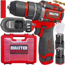 Акумуляторний безщітковий ударний дриль-шурупокрут Majster Pro MP0436