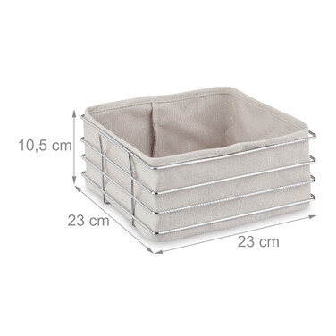Relaxdays Bread Basket with Fabric Insert