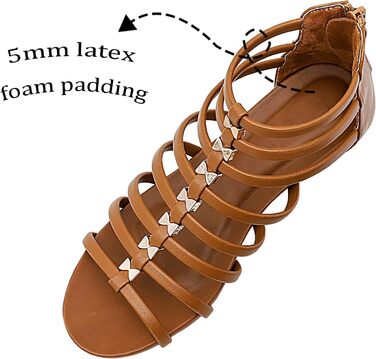 Босоніжки жіночі STMAHER Gladiator-Sandalen сріблясті на танкетці, літні, пляжні, повсякденні (38 EU)