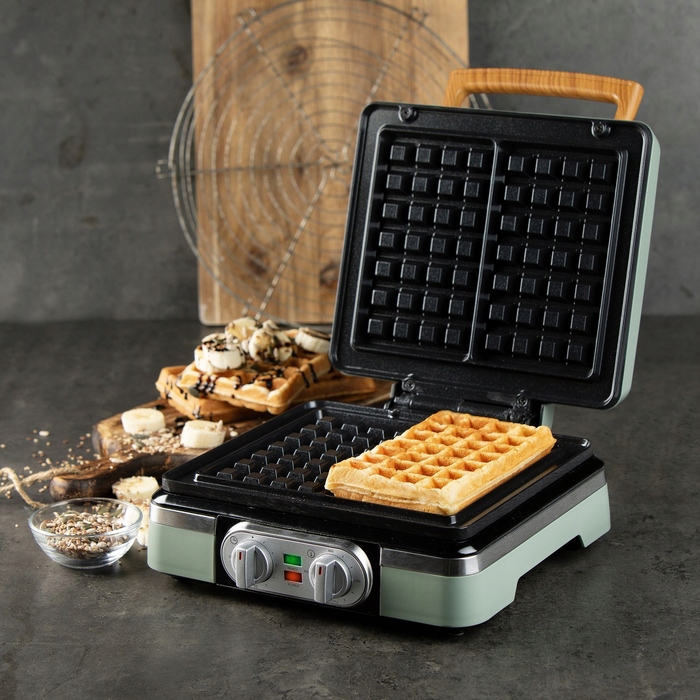 Вафельниця Domo DO9279W, 1520 Вт, зелена