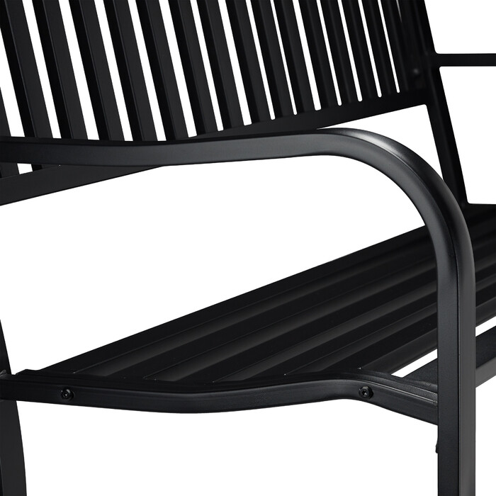 Relaxdays Garden Bench with Metal Frame