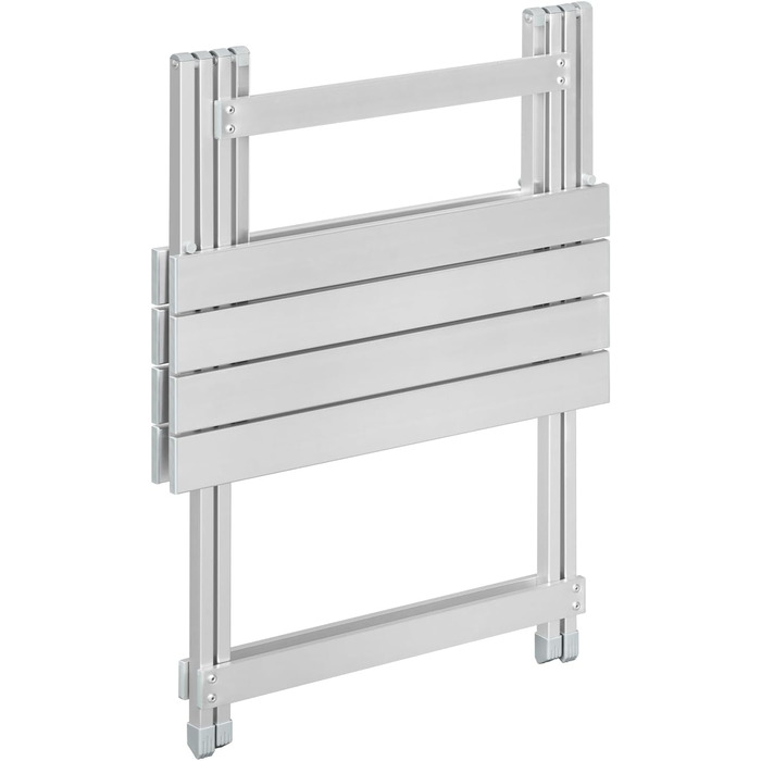 Складний алюмінієвий стіл WOLTU для кемпінгу, саду, балкону - 50.5x59.5x47 см (срібний)