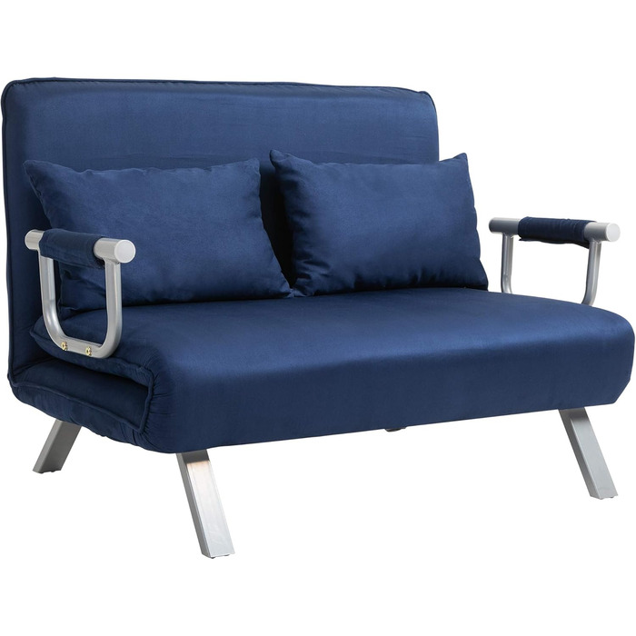 HOMCOM Adjustable Backrest Sleeper Sofa