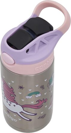 Contigo Kinder Trinkflasche Easy Clean Autospout with Straw, BPA-free durable water bottle, 100% leak-proof, easy to clean, ideal for daycare, kindergarten, school and sports, 420 ml