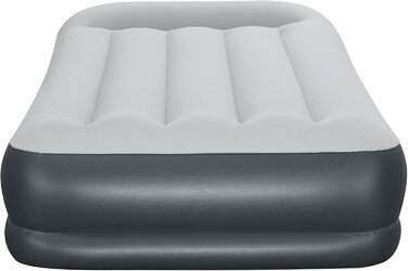 Надувний матрац Novaluxe з вбудованим електронасосом та подушкою, сірий 191x97x38 см