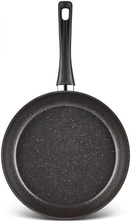 Набір кухонного посуду Karaca Biogranit Blackgold 12 предметів | Посуд з антипригарним покриттям | Стійкий до подряпин | Здоровий та екологічний | Енергоефективний | Елегантний дизайн | Легко миється