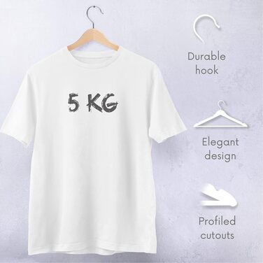 Дерев'яні вішалки для одягу OGIVO – набір 20 шт. з обертовим гачком та вирізами на плечах (натуральне дерево)