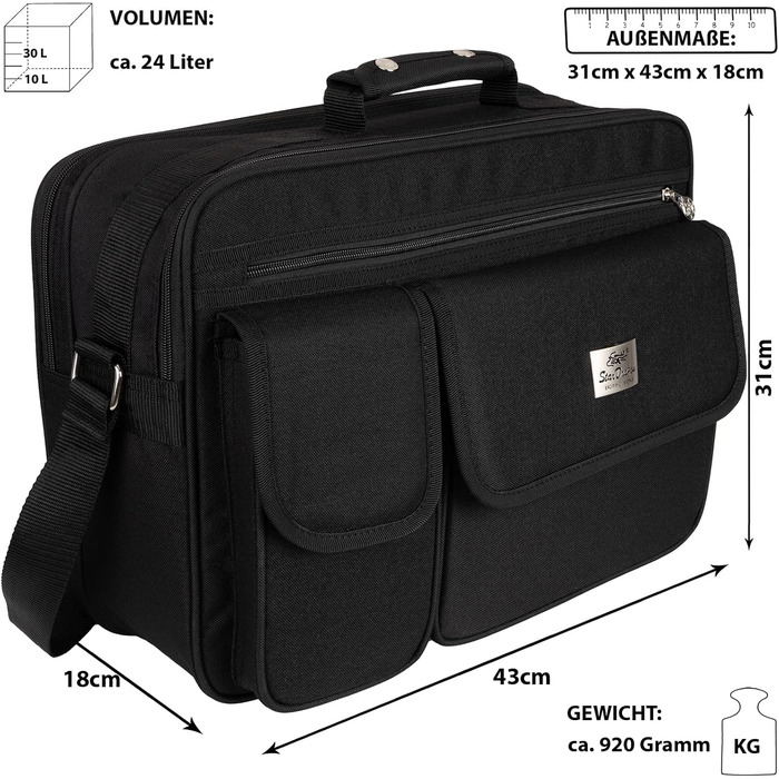 EAAKIE Bag Work Bag Shoulder Bag Flight Attendant Bag Men's Bag Black XXL