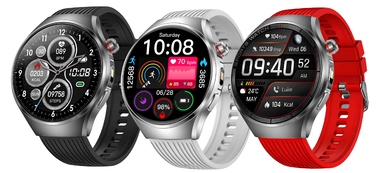 Смарт-годинник Lazird ZEGAREK з функціями ЕКГ, тонометром та глюкометром, чорний