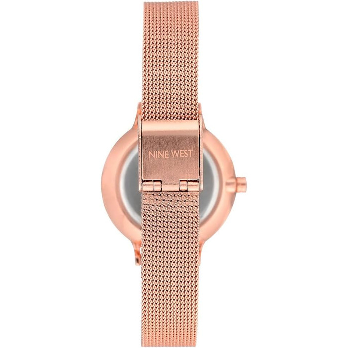 Жіночий наручний годинник Nine West з міллезаканим браслетом, колір Rose Gold