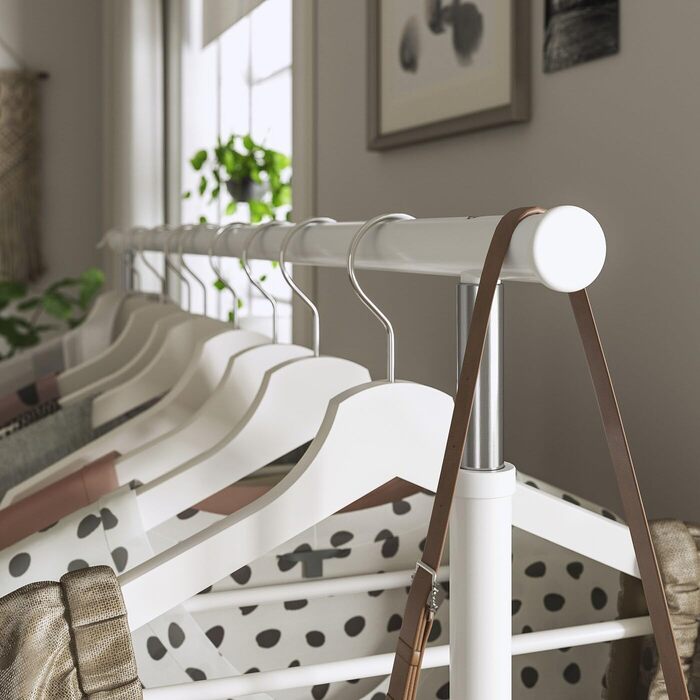 IKEA RIGGA – Вішак для одягу, білий, металевий